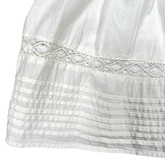 Mini Lunn Girls Butterfly Pintuck White Cotton Dress Embroidered 2 to 3 Years - Picture 6 of 10